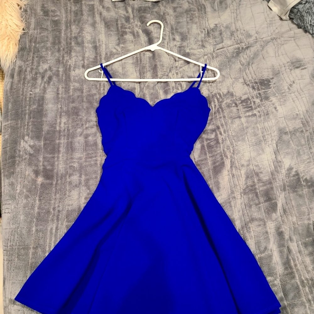 Blue prom dress